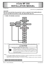 Preview for 1 page of Olivetti d-Color MF 3302 Installation Manual