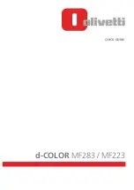 Olivetti d-COLOR MF283 Quick Manual preview