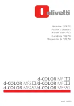 Olivetti d-Color MF552 Operation Manual preview