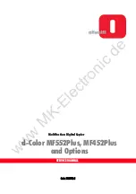 Olivetti d-COLOR MF552plus Service Manual preview