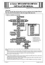 Olivetti d-COLOR MF554 Installation Manual preview