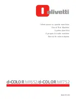 Olivetti d-COLOR MF652 User Manual preview