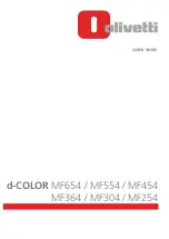 Olivetti d-COLOR MF654 Quick Manual preview