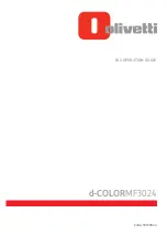 Olivetti d-COLORMF3024 Operation Manual preview