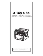 Preview for 3 page of Olivetti d-Copia 15 Operation Manual