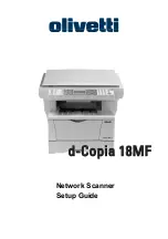 Olivetti d-Copia 18MF Operation Setup Manual preview