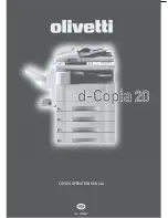 Olivetti d-Copia 20 Operation Manual preview