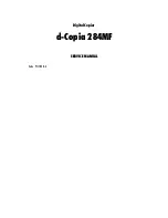 Olivetti d-Copia 284MF Service Manual preview