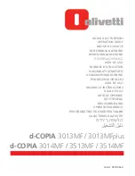 Olivetti d-COPIA 3013MFplus Operation Manual preview