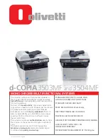 Preview for 1 page of Olivetti d-COPIA 3504MF Specifications