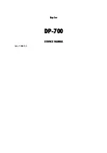 Olivetti DP-700 Service Manual preview