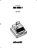 Olivetti ECR 5920 F User Manual preview