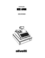 Olivetti ECR 6900 Manual preview