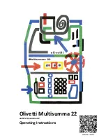 Olivetti Elettrosumma 22 Operating Instructions Manual preview