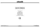 Olivetti Gioconda Instructions Manual preview