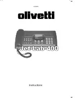 Olivetti Jet-Lab 400 Instructions Manual preview