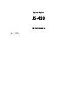 Olivetti JS-420 Service Manual preview