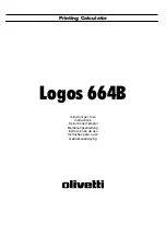 Olivetti Logos 664B Instructions Manual preview