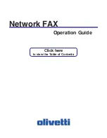 Preview for 1 page of Olivetti Network Fax Operation Manual