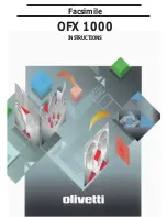 Olivetti OFX 1000 Instruction Manual preview