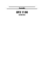 Olivetti OFX 1100 Instructions Manual preview