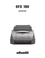 Olivetti OFX 180 Instructions Manual preview