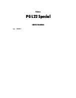 Preview for 1 page of Olivetti PG L22 Special Service Manual