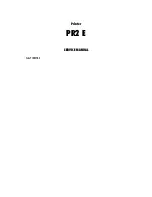 Olivetti PR2 E Service Manual preview