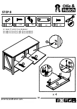 Preview for 14 page of Ollie & Hutch 6571884COM Assembly Instructions Manual