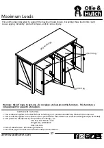 Предварительный просмотр 17 страницы Ollie & Hutch 6571884COM Assembly Instructions Manual