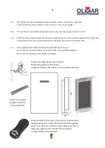 Preview for 9 page of Olmar AURETTA 50's MAXI Installation And Use Instructions Manual