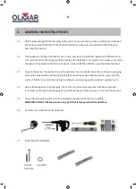 Preview for 6 page of Olmar PRELUDE Installation And Use Instructions Manual