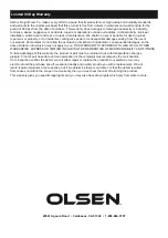 Предварительный просмотр 8 страницы Olsen 57574 Owner'S Manual & Safety Instructions