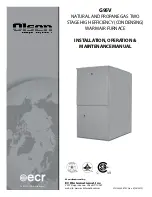 Preview for 1 page of Olsen G95V 100 Installation, Operation & Maintenance Manual