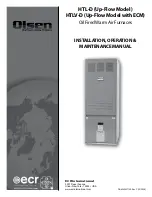 Olsen HTL-90D Installation, Operation & Maintenance Manual preview