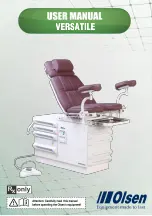 Olsen Performance Gyneco Table User Manual предпросмотр