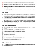 Предварительный просмотр 27 страницы Olsen PERFORMANCE TABLE User Manual