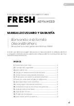 Preview for 3 page of Olsson and Brothers Fresh Advanced User'S Manual And Garantee