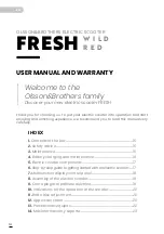 Preview for 14 page of Olsson and Brothers Fresh Wildred User'S Manual And Garantee