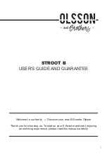 Preview for 11 page of Olsson and Brothers STROOT B8 User Manual And Guarantee