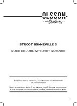 Preview for 15 page of Olsson and Brothers STROOT BONNEVILLE 5 User Manual And Guarantee