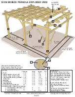 Preview for 2 page of OLT 12ft X 16ft Breeze Pergola Assembly Manual