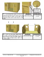 Предварительный просмотр 15 страницы OLT 12x12 Space Maker Garden Shed with Plywood Roof & AK Siding Assembly Manual