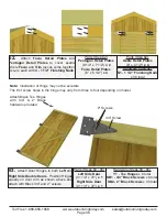 Preview for 36 page of OLT 12x12 Space Maker Garden Shed with Plywood Roof & AK Siding Assembly Manual