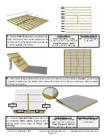 Предварительный просмотр 10 страницы OLT 12x12 SpaceMaker Garden Shed Assembly Manual