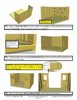 Предварительный просмотр 14 страницы OLT 12x12 SpaceMaker Garden Shed Assembly Manual