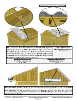 Предварительный просмотр 31 страницы OLT 12x12 SpaceMaker Garden Shed Assembly Manual