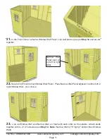 Preview for 11 page of OLT 12x12 SunShed Assembly Manual