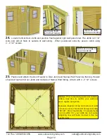 Предварительный просмотр 12 страницы OLT 12x12 SunShed Assembly Manual