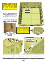 Предварительный просмотр 13 страницы OLT 12x12 SunShed Assembly Manual